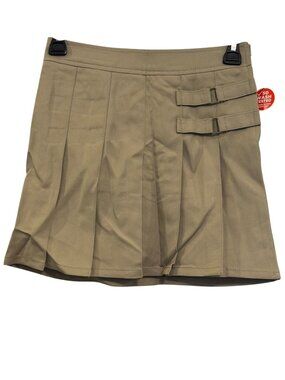 French Toast Girls Adjustable Waist Khaki Pleated Skort Size 7